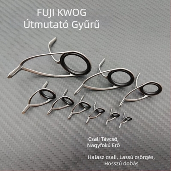 Fuji KW tartó O-gyűrűvel – dupla vezetőgyűrűs hajóhorgász pálcához DIY kiegészítő