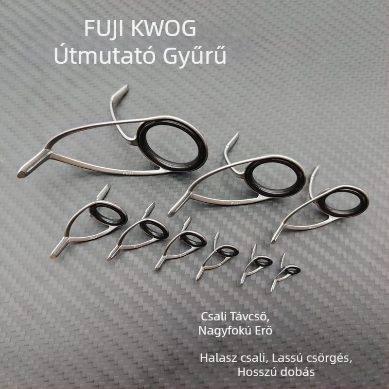 Fuji KW tartó O-gyűrűvel – dupla vezetőgyűrűs hajóhorgász pálcához DIY kiegészítő