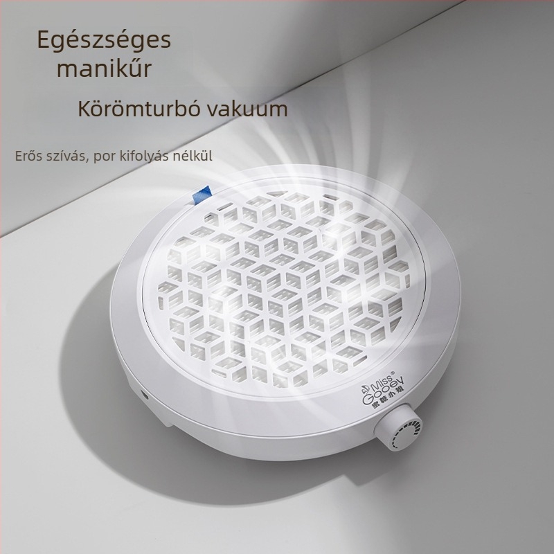 Manikűr turbina porszívó – Csendes, Erős szívás, Por szűrő, Hálózati tápegység
