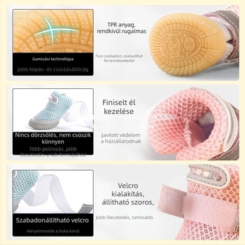 Meleg kutyacipő, puha talppal, slip-on kialakítású