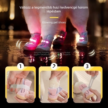 Meleg kutyacipő, puha talppal, slip-on kialakítású