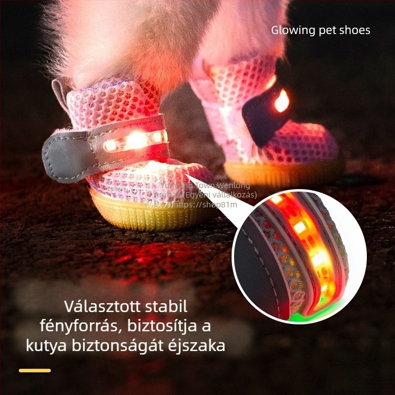 Meleg kutyacipő, puha talppal, slip-on kialakítású