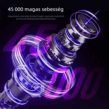 Elektromos körömreszelő, hordozható, újratölthető, 50W, 45000 RPM, Modell 112, ABS