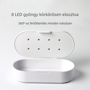 Manikűr eszközök UV fertőtlenítő doboza, multifunkciós vezetékes sterilizáló, műanyag+LED, 450 g, XDSE001 modell, OHT