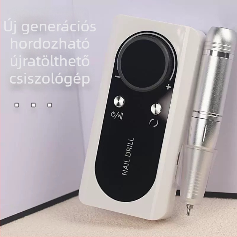 Körömcsiszoló gép - hordozható, újratölthető, otthoni használatra, hámlasztó eszköz