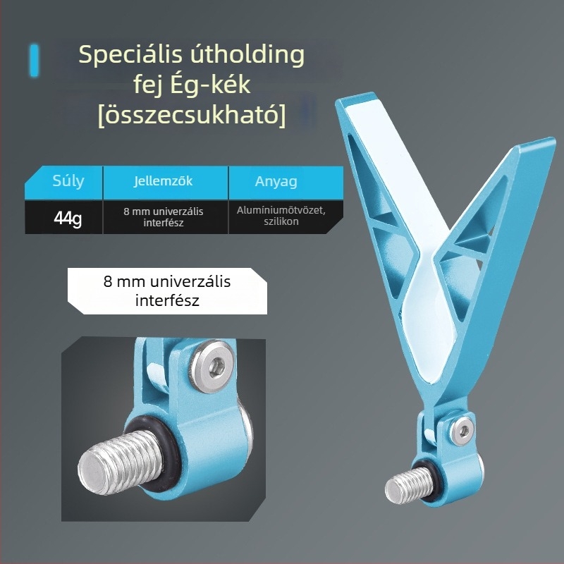 Wickert alumínium ötvözetes hátsó akasztó tartó horgászbotokra, többirányú forgás, összecsukható