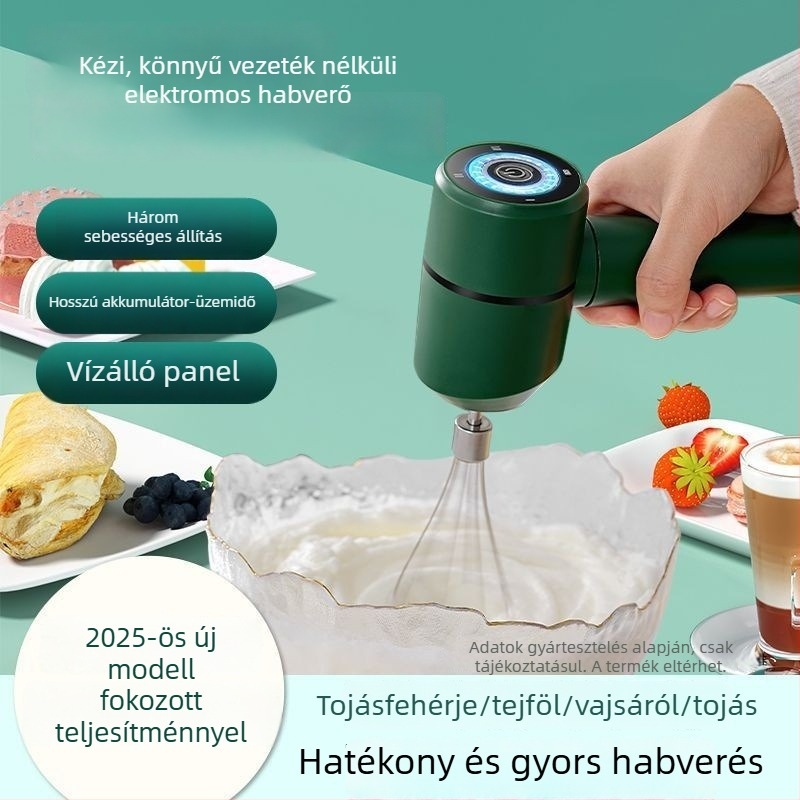 Elektromos kézi mixer, tejszínhab verő, tejhabosító, teljesen automata sütőeszköz