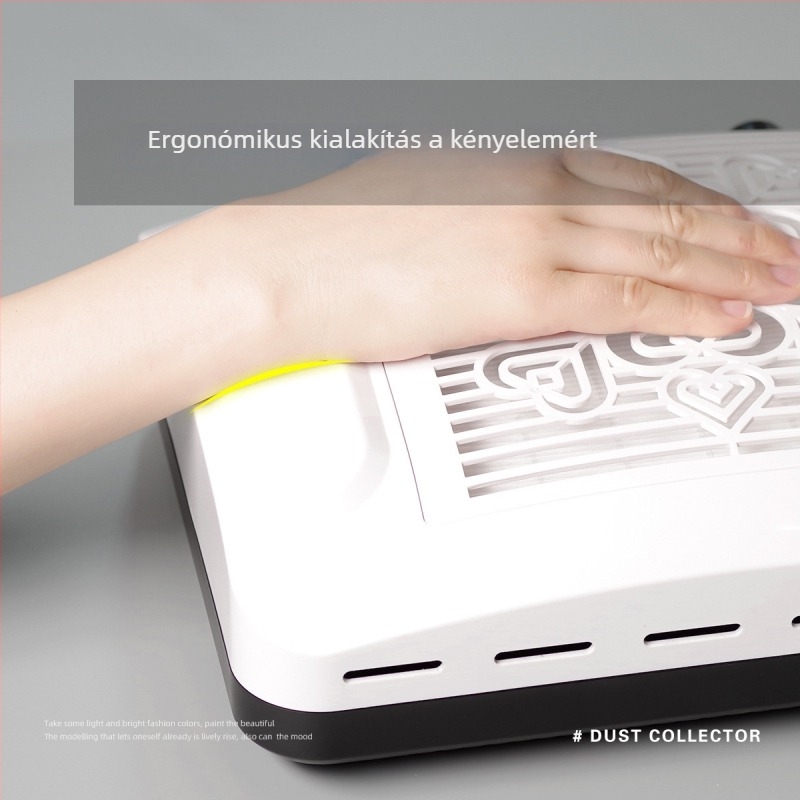 Körömdíszítő porelszívó szűrővel, 100W, asztali körömgép SG218