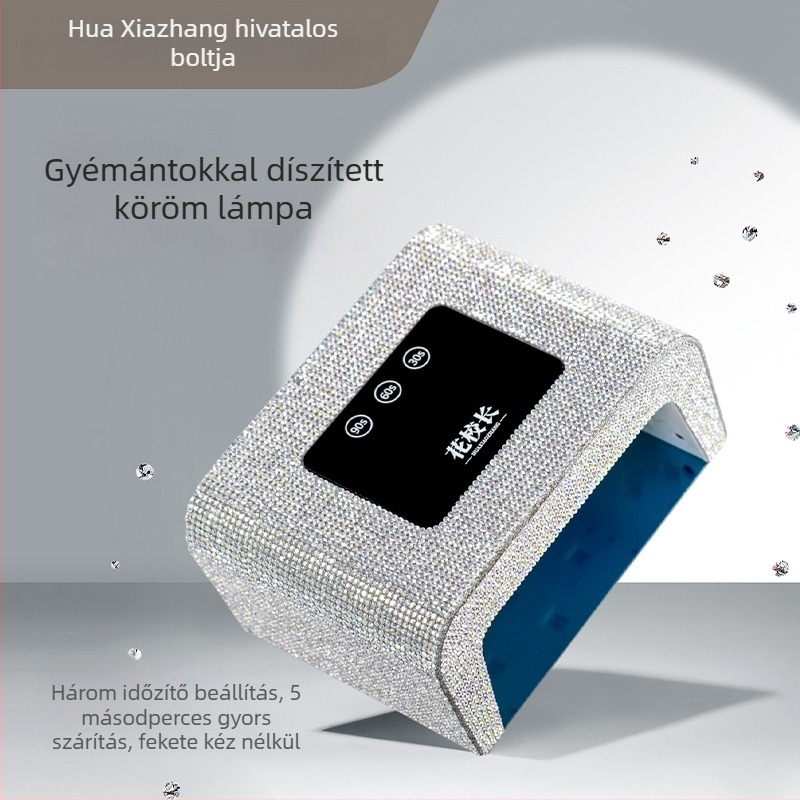 Gyémánttal díszített gyorsan száradó manikűr lámpa – UV-LED fényterápiás eszköz gel-lakhoz