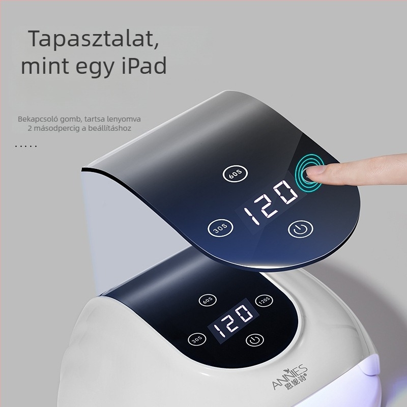 Körömlámpa 268W, LED gyógyító lámpa zselés körmökhoz, 3 másodperces gyors száradás, modell 19S PLUS