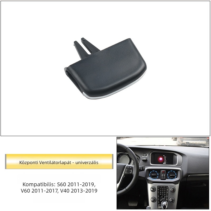 Volvo V40/V60/S60 ABS autóipari rögzítők a légkivezetéshez, a műszerfalhoz és a központi konzolhoz, Snap-on szerelés