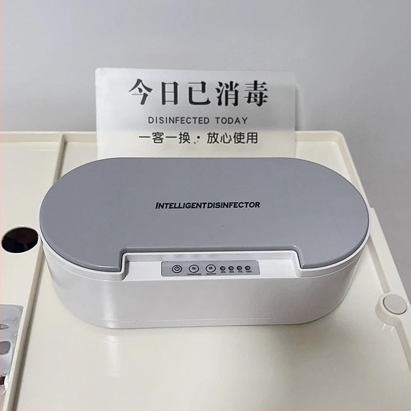 Manikűr eszközök fertőtlenítő doboza LED UV sterilizációval és töltéssel, többfunkciós sterilizáló, OEM, körülbelül 0,5 kg
