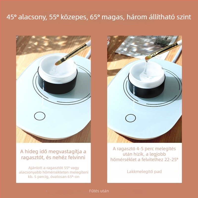 Körömgél melegítő készülék hosszabbító gélek és fototerápiás gélek számára – alacsony hőmérsékletű sűrítés; Márka: Wanjia Embroidery