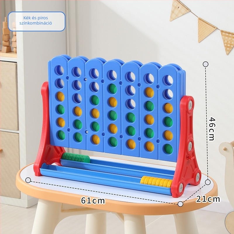 3D Négy a sorban – Asztali játék, Beltéri/Kültéri, Oktató játék 4–6 éveseknek, Anyag HDPE/HDPP