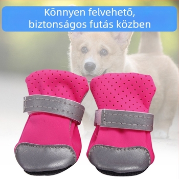 Kutyacipő - Poliészter, vízálló, csúszásmentes, kopásálló, melegen tart; Stílus: japán/ koreai; Márka: Very good brand