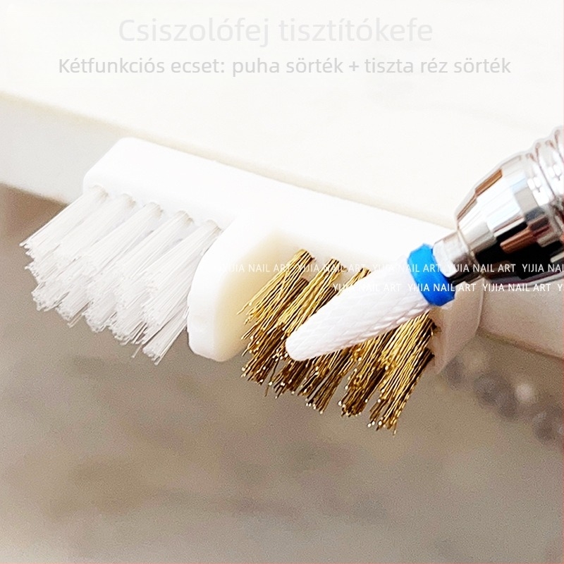 lorossi Körömápolás tisztító keféje a csiszolófejhez – elektromos csiszoló kiegészítő, öntapadó rögzítés
