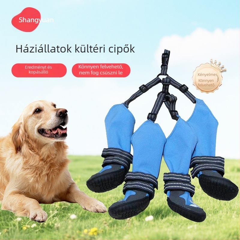 Kutyák számára külső sétákhoz hátizsák-stílusú cipők, négyirányú nyúlású anyag, mindennapi viselet, kutyáknak