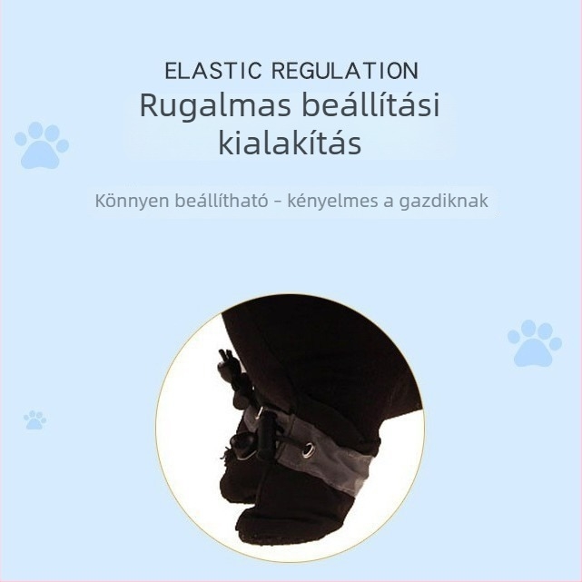 Minden évszakra használható puha talpú kutyacipő, csúszásgátló és esés elleni védelemmel, kis testű fajták számára (vízálló, meleg, kopásálló)