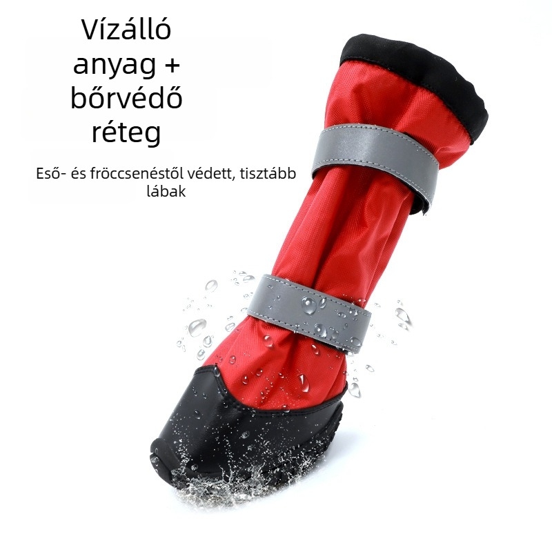 Kutyacipő – vízálló magas szárú esőcsizma – kültéri használathoz, hétköznapi stílus (vízálló, magas szárú, kutyáknak, kültéren)