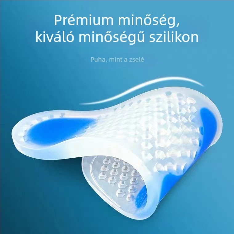 Szilikon sporttalp – nyári, könnyű, légáteresztő, méhsejt mintázatú, magasságot növelő, vastag talp.