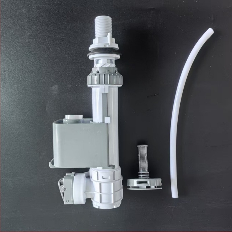 WC-bemeneti szelep – Huafei, bliszter anyagból, nyomógombos működtetés, tartályhoz tartozó kiegészítők, testreszabás