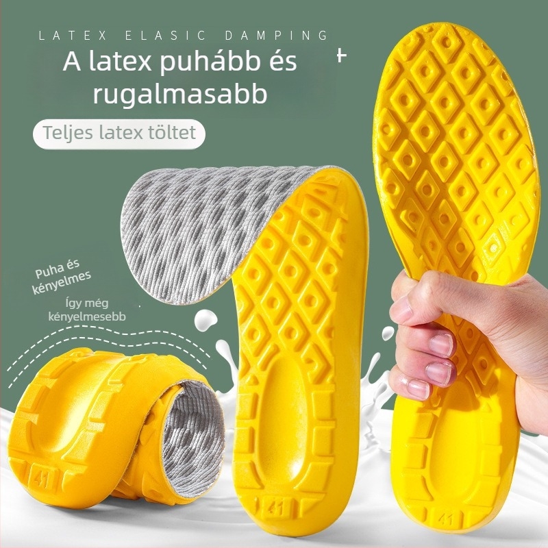 Xiaoyang latex sport talpbetétek — teljesen párnázott, növelik a magasságot, uniszex, nyár, tavasz és ősz