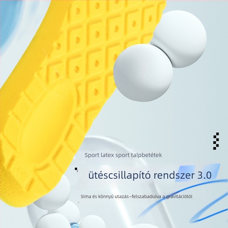 Xiaoyang latex sport talpbetétek — teljesen párnázott, növelik a magasságot, uniszex, nyár, tavasz és ősz