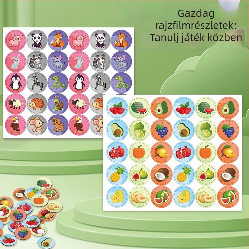 Kétfős Flip Chess puzzle – Műanyagból készült családi társasjáték, fejleszti a logikát és a kéz-szem koordinációt