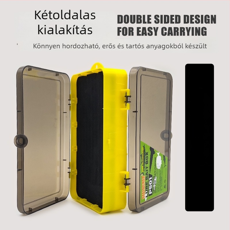 SEELUCKER Kétszintes CSALI DOBOZ Horgászathoz — Polipropilén, Többfunkciós Tároló Minnow Puha Csalik és Kiegészítők számára
