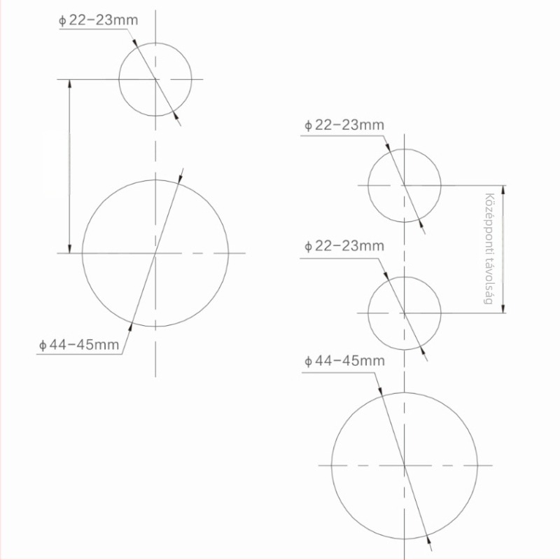 Termosztatikus zuhanycsaptele kabinhoz, sárgaréz ház, áramlás >11 L/min, függőleges telepítés, megmunkált