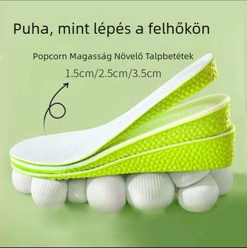 PU talpabetétek a magasság növeléséért, modell: teljes talpat felemelő, hárommagasság-stílus, férfiak és nők számára