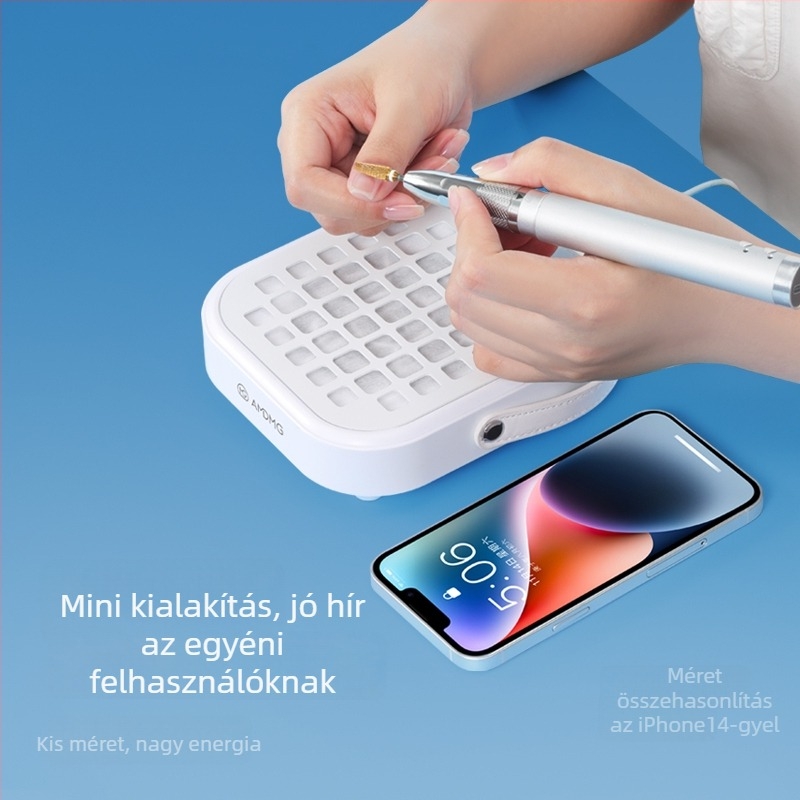 Amdmg G340 mini köröm-porszívó – erős szívás, csendes működés, porszűrő, szalonokhoz