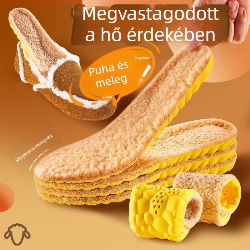 PU talpabetét – teljes hosszúságú fleece-sel, izzadság-abszorber, téli használatra