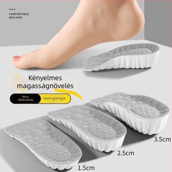 Magasságot növelő fél talptámasz – láthatatlan, kemény párnázás, PU anyag, uniszex