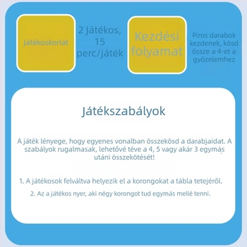 Fényhatású háromdimenziós Négy a sorban sakk-típusú asztali játék, oktató családi társasjáték, szülő-gyermek interakcióval és a gondolkodás fejlesztésével