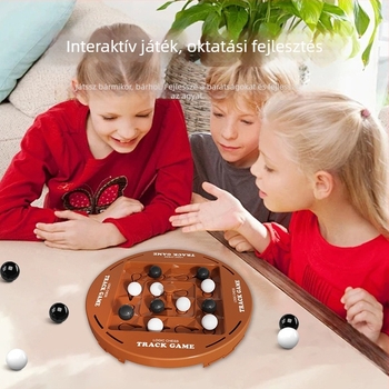 Asztali sakk-puzzle játék két játékos számára, műanyagból, családbarát, interaktív.