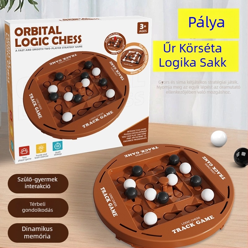 Asztali sakk-puzzle játék két játékos számára, műanyagból, családbarát, interaktív.
