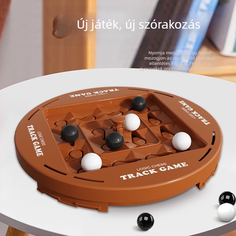 Asztali sakk-puzzle játék két játékos számára, műanyagból, családbarát, interaktív.