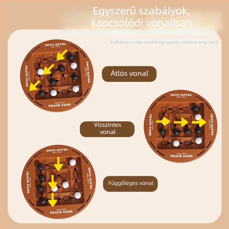 Asztali sakk-puzzle játék két játékos számára, műanyagból, családbarát, interaktív.