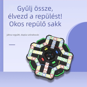 HIFUNGO Flying Chess társasjáték - ABS anyag, Oktatási játék közösségi eseményekhez, 14+ korosztály