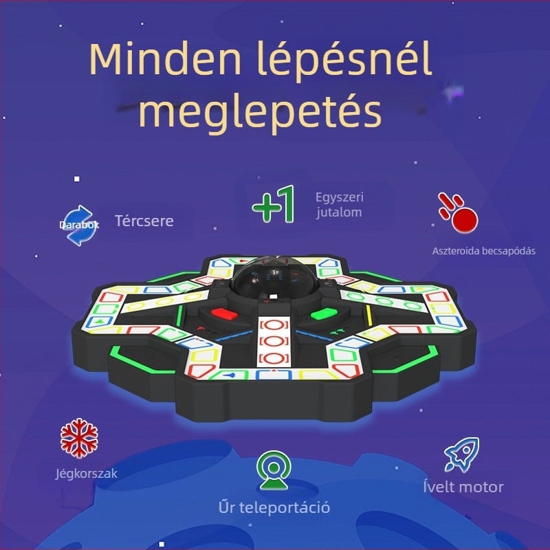 HIFUNGO Flying Chess társasjáték - ABS anyag, Oktatási játék közösségi eseményekhez, 14+ korosztály