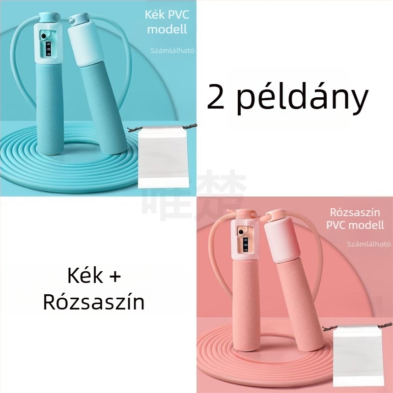 Intelligens számoló ugrókötél diákok számára, állítható hosszúság, PVC anyag, sport edzés