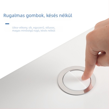 WC tartály kiegészítők — univerzális, dupla öblítés, kerámiából készült öblítő gomb, kerek forma, modern, egyszerű stílus