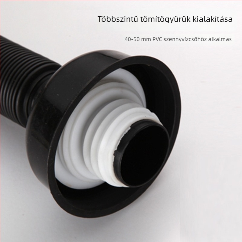 Silikonból készült csatorna szigetelő gyűrű, EU CE tanúsítvány, szagellenes és rovarbiztos, fürdőszobába, mosógéphez, mosogatóhoz és padlólefolyóhoz