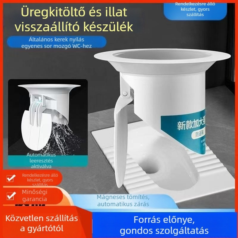 Guggoló WC-hez szagtalanító szűrő | ABS anyag, modern minimalista stílus, telepítés, Eredet: Zhejiang