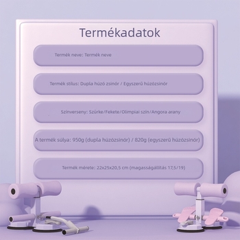 Push-Up Stand Saibeiyou szívókoronggal (Nem összecsukható; Tömeg: 0,085 kg)