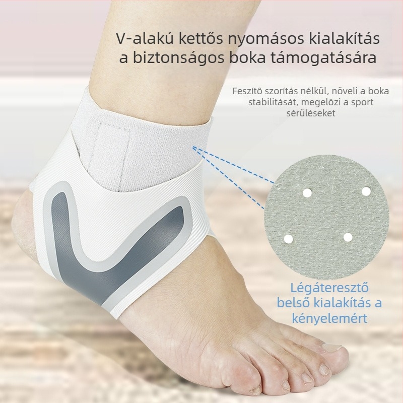 Bokavédő, lélegző gumi, futáshoz és badmintonhoz