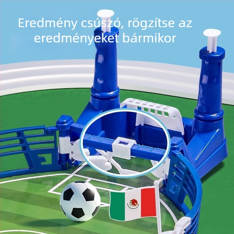 Kétfős asztali foci - műanyag felépítés, két játékos közötti párbaj, 4–14 éveseknek