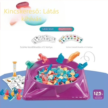Oktató kincsvadász társasjáték gyerekeknek - Szülő-gyermek interakció, koncentrációs fókusz (Anyag: műanyag; Kategória: Játék/Sakk; Csomagolás: Doboz; Oktatási fókusz)