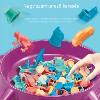 Oktató kincsvadász társasjáték gyerekeknek - Szülő-gyermek interakció, koncentrációs fókusz (Anyag: műanyag; Kategória: Játék/Sakk; Csomagolás: Doboz; Oktatási fókusz)